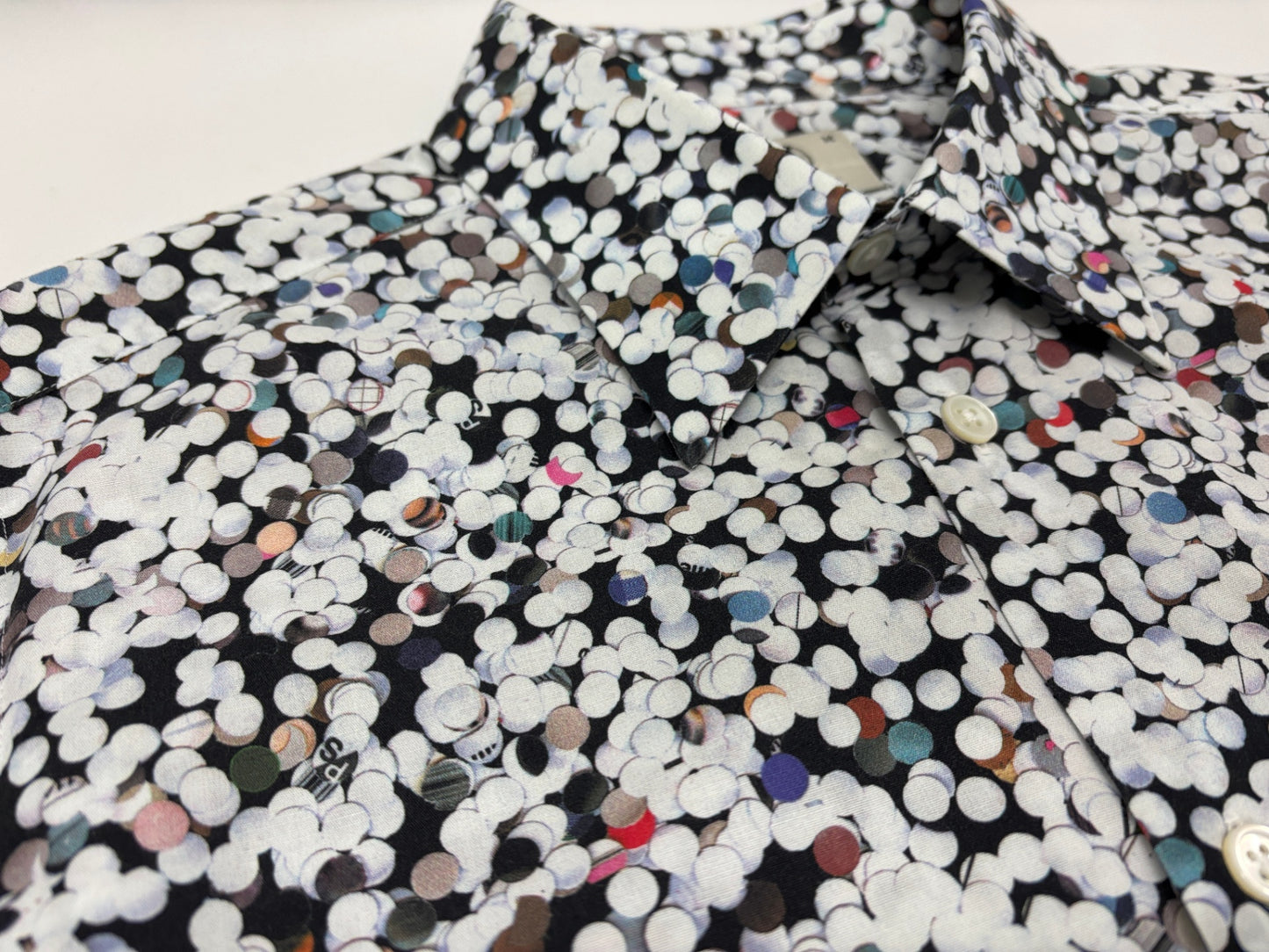 ポールスミス シャツ 長袖 コットン サイズM 総柄 日本製 Paul Smith