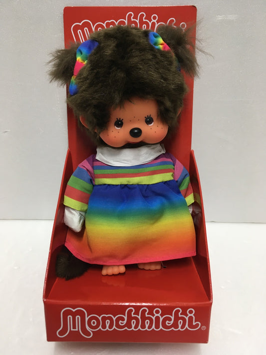※送料無料※ モンチッチ レインボードレスガール 台座付き 海外限定品 長期保管 未使用相当 囗G