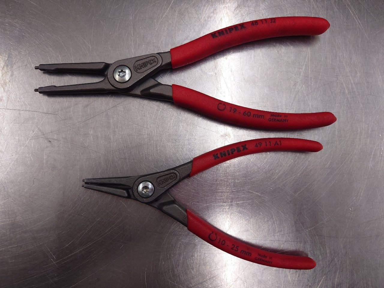 クニペックス　KNIPEX　スナップリングプライヤー2種セット　4911A1&4811J2　クリックポスト対応　囗T巛