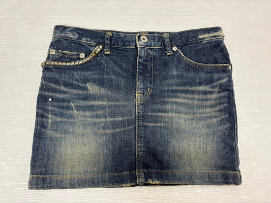 ヒステリックグラマー デニム スカート スタッズ付 ダメージ加工 HYSTERIC GLAMOUR 3AK-4582 サイズS