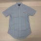 ラルフローレン 半袖シャツ 麻 綿 ボタンダウン サイズS POLO RALPH LAUREN