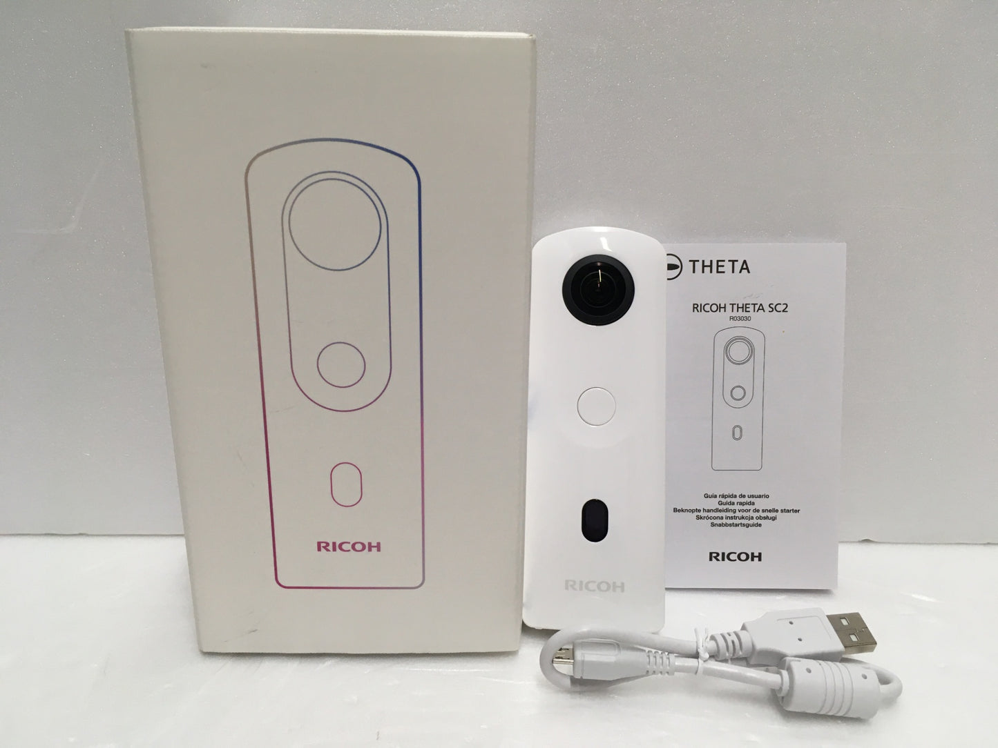 ※送料無料※ RICOH THETA SC2 全天球カメラ R03030 ジャンク品 囗G
