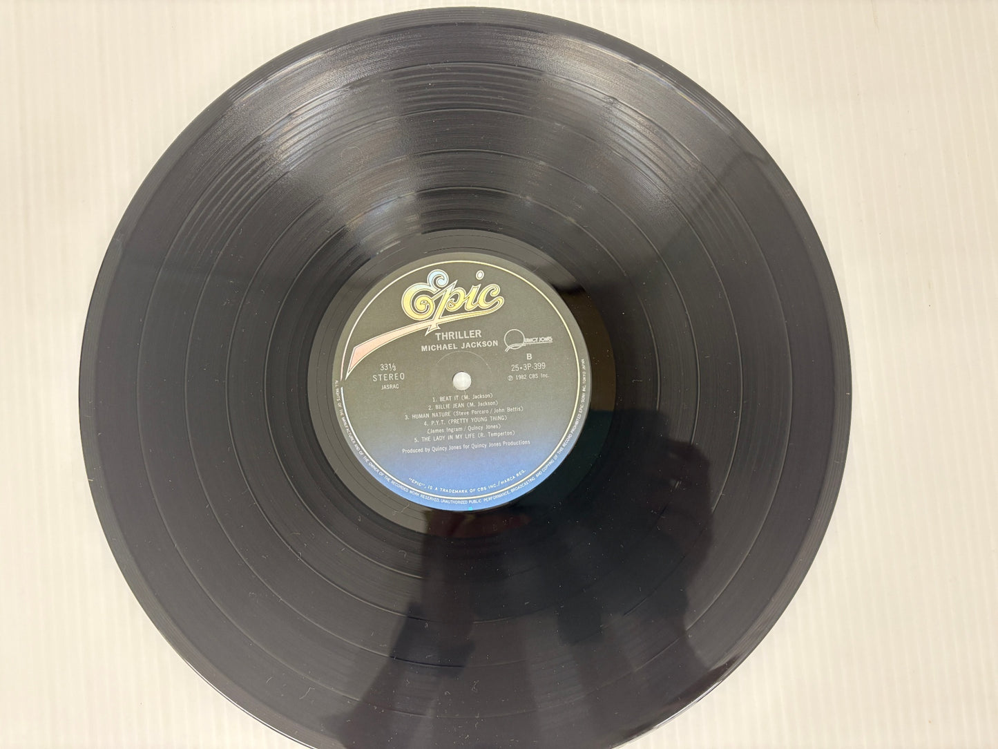 ジャンク【帯付】Michael Jackson Thriller スリラー LP レコード 日本盤 25 3P-399 マイケルジャクソン EPIC