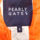 PERLY GATES パーリーゲイツ メンズゴルフウェア 中綿リバーシブルスニード ホワイト×オレンジ 袖着脱可 size:6 中古囗T巛