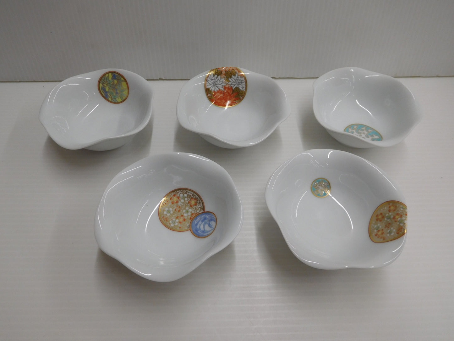 深川製磁 寿赤絵 小皿揃 中古 ②囗T巛