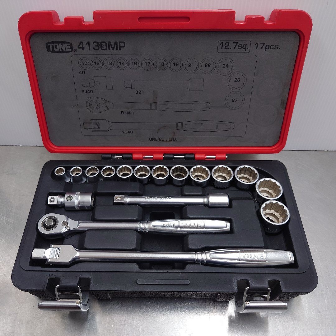 トネ　TONE　ソケットレンチセット　17pcs　12.7sq(1/2)　4130MP　囗T巛