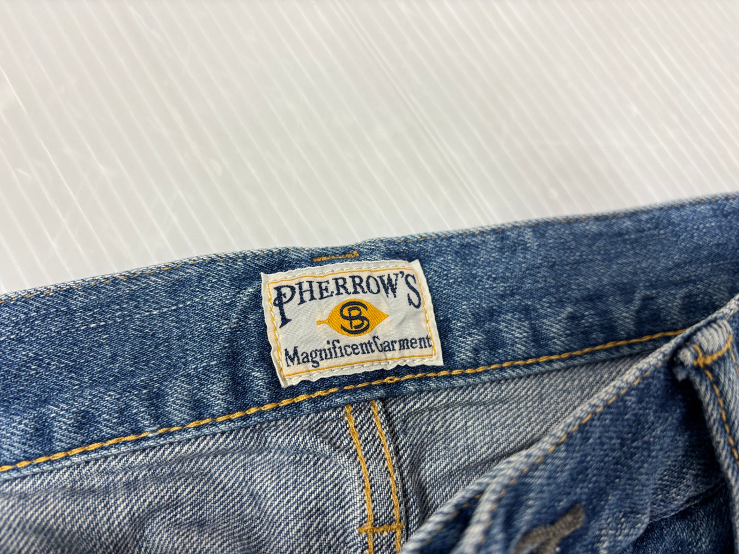 フェローズ デニムパンツ Lot: 440 アンクルテーパードジーンズ サイズ34 Pherrow's