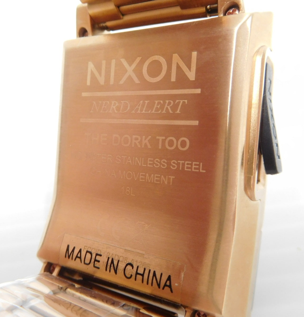 【希少】NIXON THE DORK TOO A1266-897 ALL ROSE GOLD ニクソン ドークトゥー デジタル 腕時計 音声時計 中古囗T巛