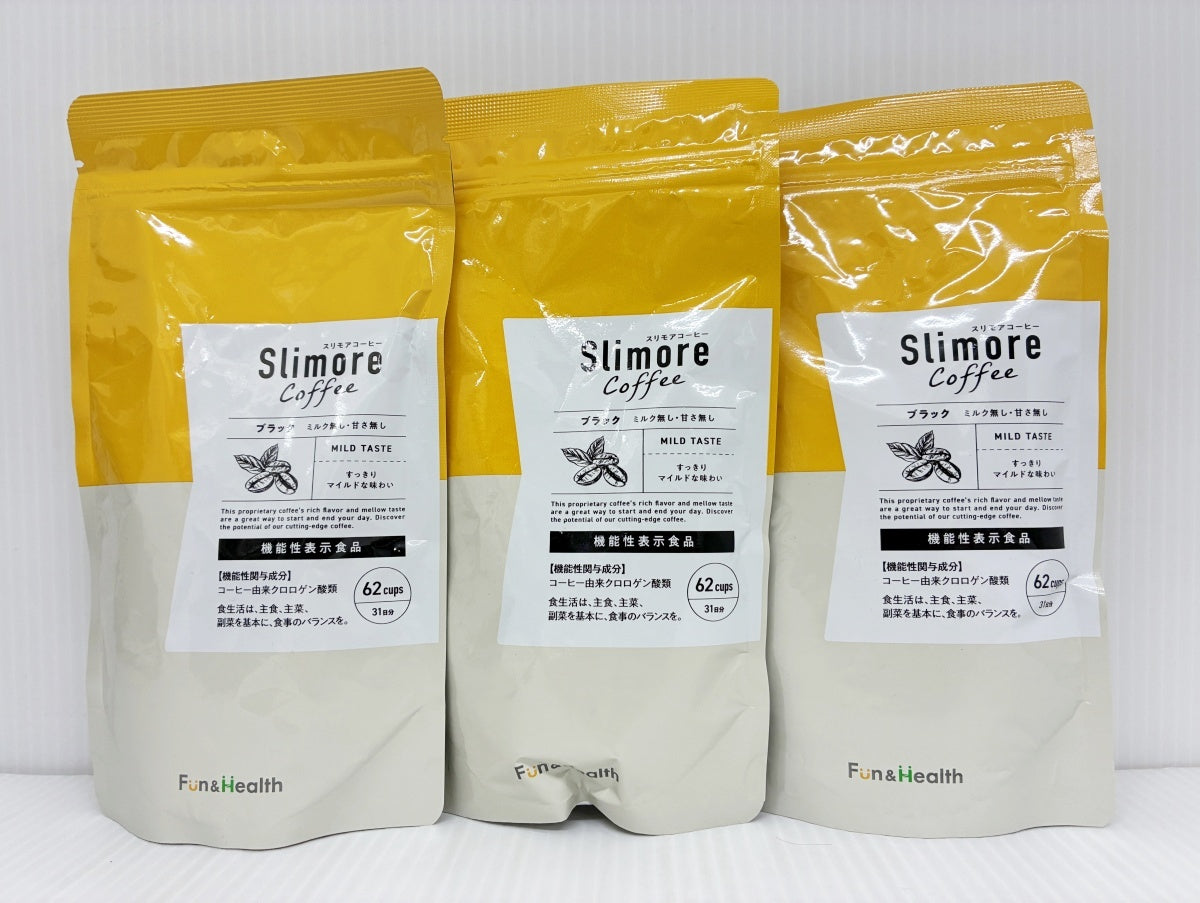 Slimore スリモアコーヒー ブラック 93g×3袋 新日本製薬