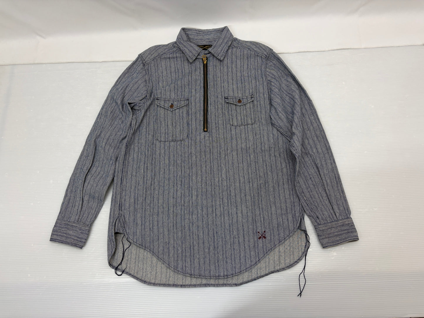 スティーブンソンオーバーオール ワークシャツ サイズM ヒッコリーストライプ プルオーバー STEVENSON OVERALL