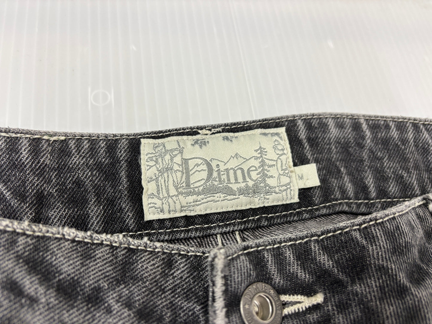 ダイム デニムパンツ サイズM　Dime FLAMEPUZZ RELAXED DENIM PANTS BLACK WASHED