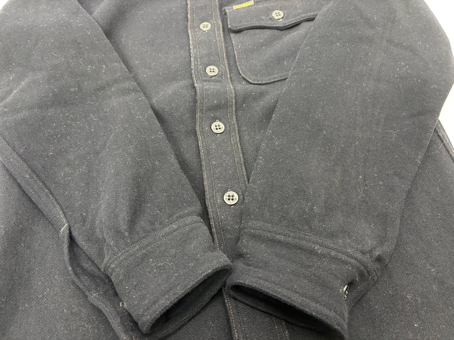 トイズマッコイ C.P.Oシャツ NAVAL CLOTHING FACTORY サイズ15 TOYS McCOY