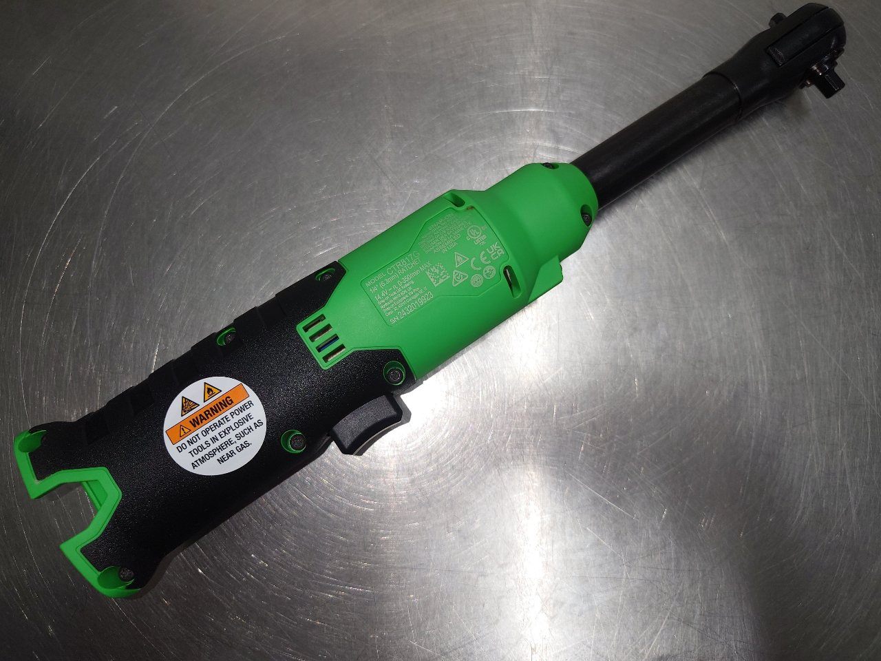 スナップオン　snap-on　(1/4)コードレスロングネックラチェット　並行輸入品　CTR817GDB GREEN　囗T巛