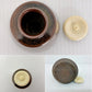 廣澤手 茶入れ 仕覆付き 仁史作 木箱入り