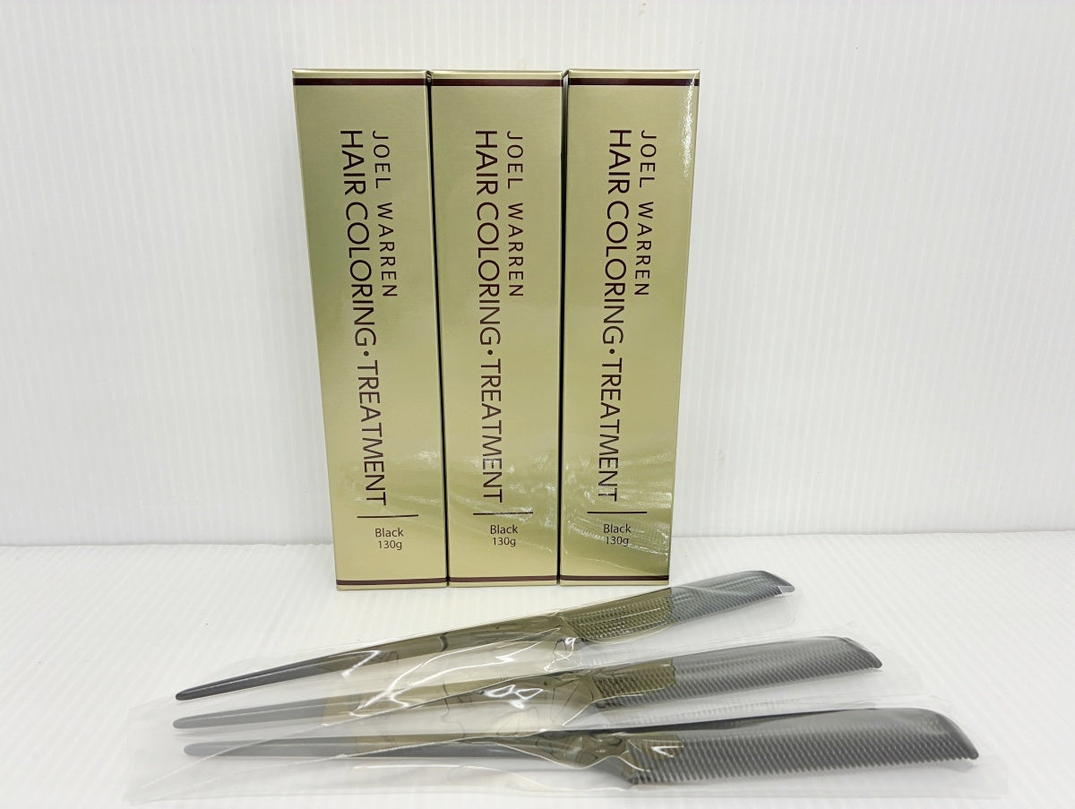 JOEL WARREN ヘア カラーリング トリートメント ブラック 130g×3本