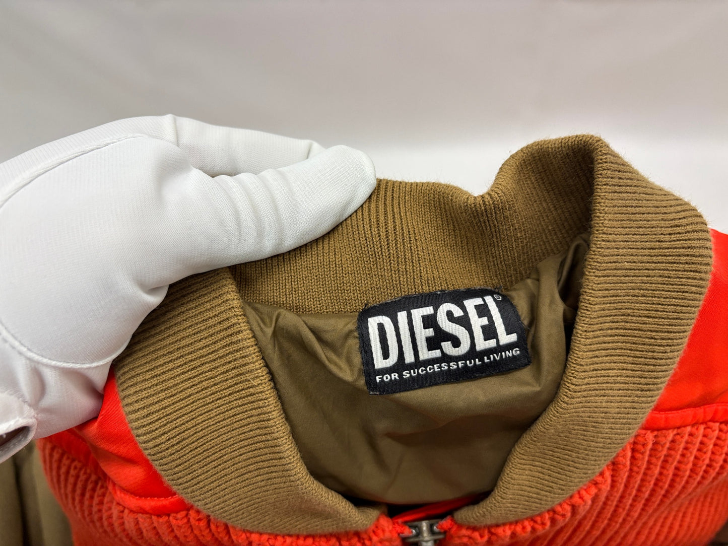 ディーゼル A02855 ジャケット MA-1 サイズXS DIESEL ニット切替 スウェット