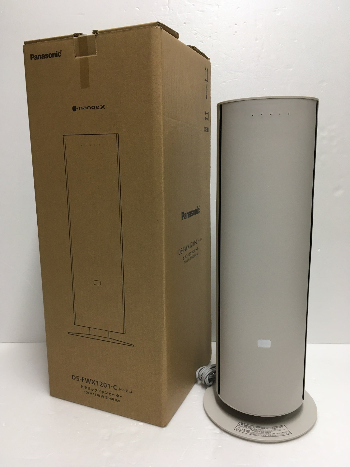 ※送料無料※ Panasonic セラミックファンヒーター DS-FWX1201-C ベージュ 2024年製 中古 囗G