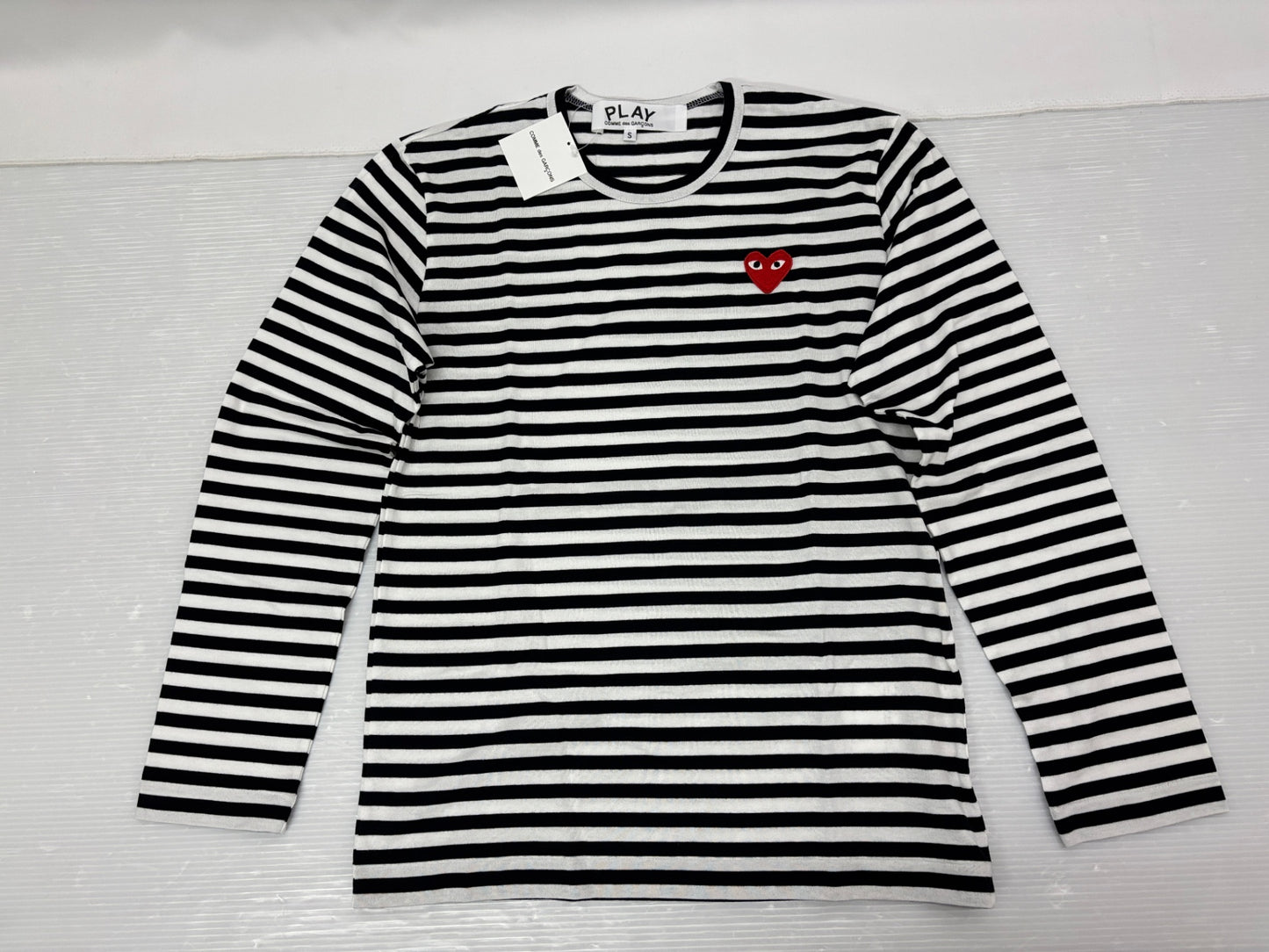 プレイ コムデギャルソン ボーダー 長袖 Tシャツ ロンT サイズS COMME des GARÇONS PLAY
