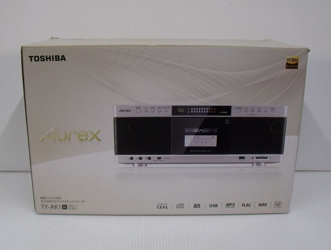 東芝 Aurex ハイレゾ対応 SD/USB/CDラジカセ TY-AK1囗T巛