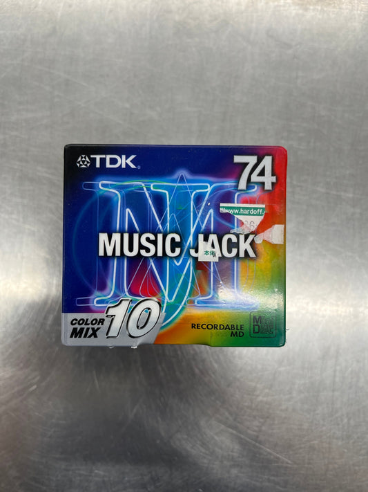 未開封 TDK MUSIC JACK 74 カラーミックス 10枚セット MD-MJ74MX10N