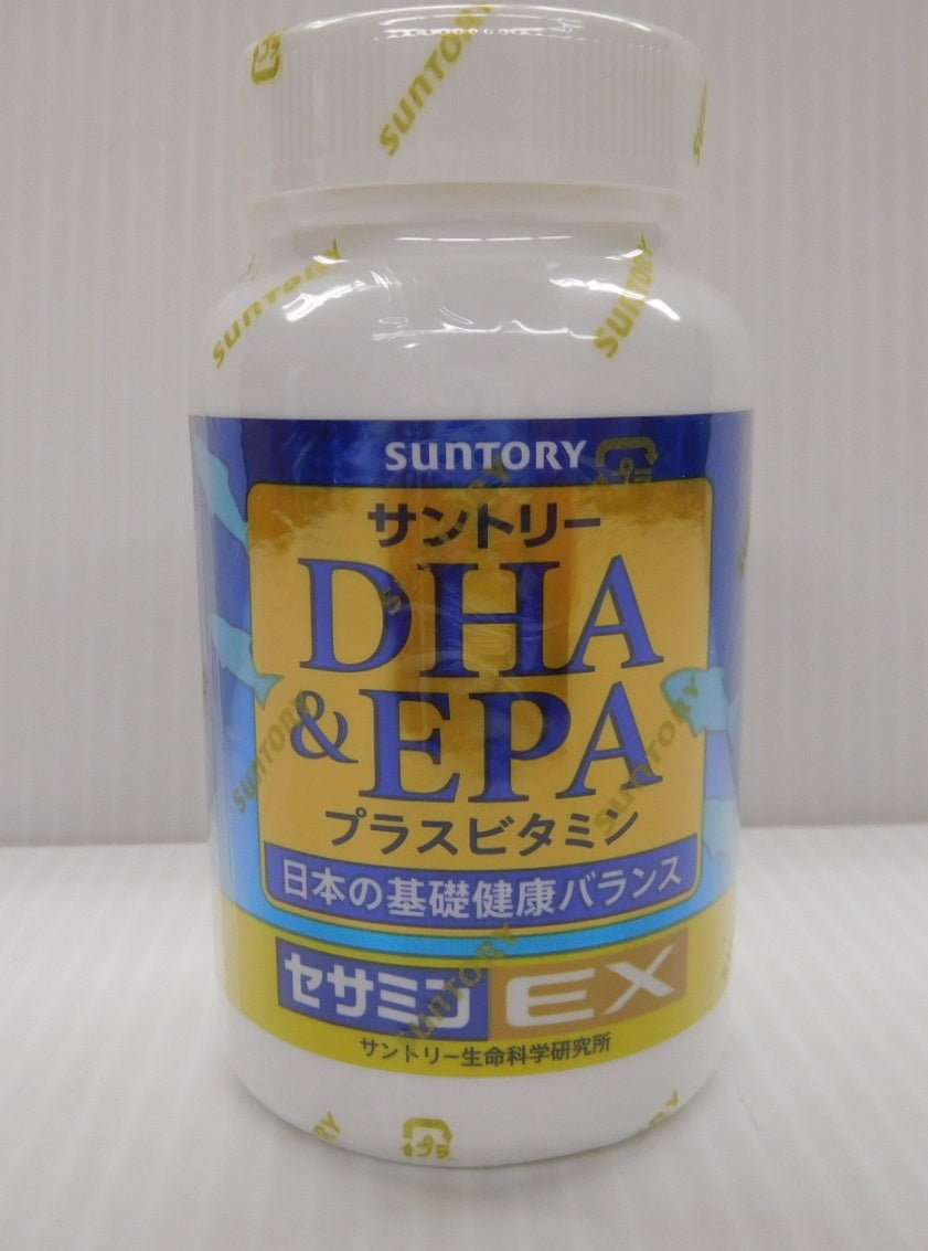 未開封！サントリー DHA&EPA プラスビタミン セサミンEX 栄養補助食品 240粒入り 期限：2027年10月囗T巛