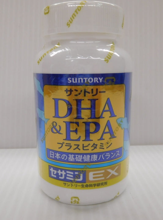 未開封！サントリー DHA&EPA プラスビタミン セサミンEX 栄養補助食品 240粒入り 期限：2027年10月囗T巛