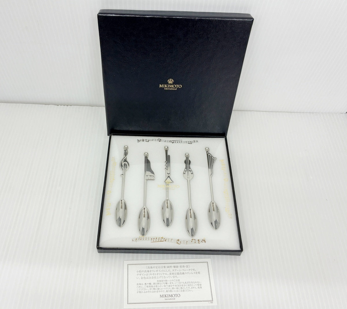 MIKIMOTO 音符・楽器モチーフ スプーンセット