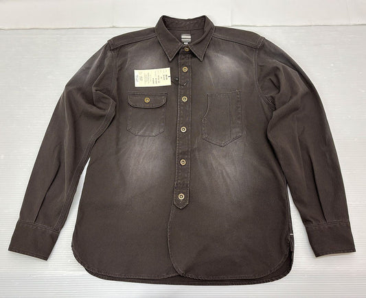 桃太郎ジーンズ MS106 ワークシャツ サイズ40 ダック生地 長袖 MOMOTARO JEANS