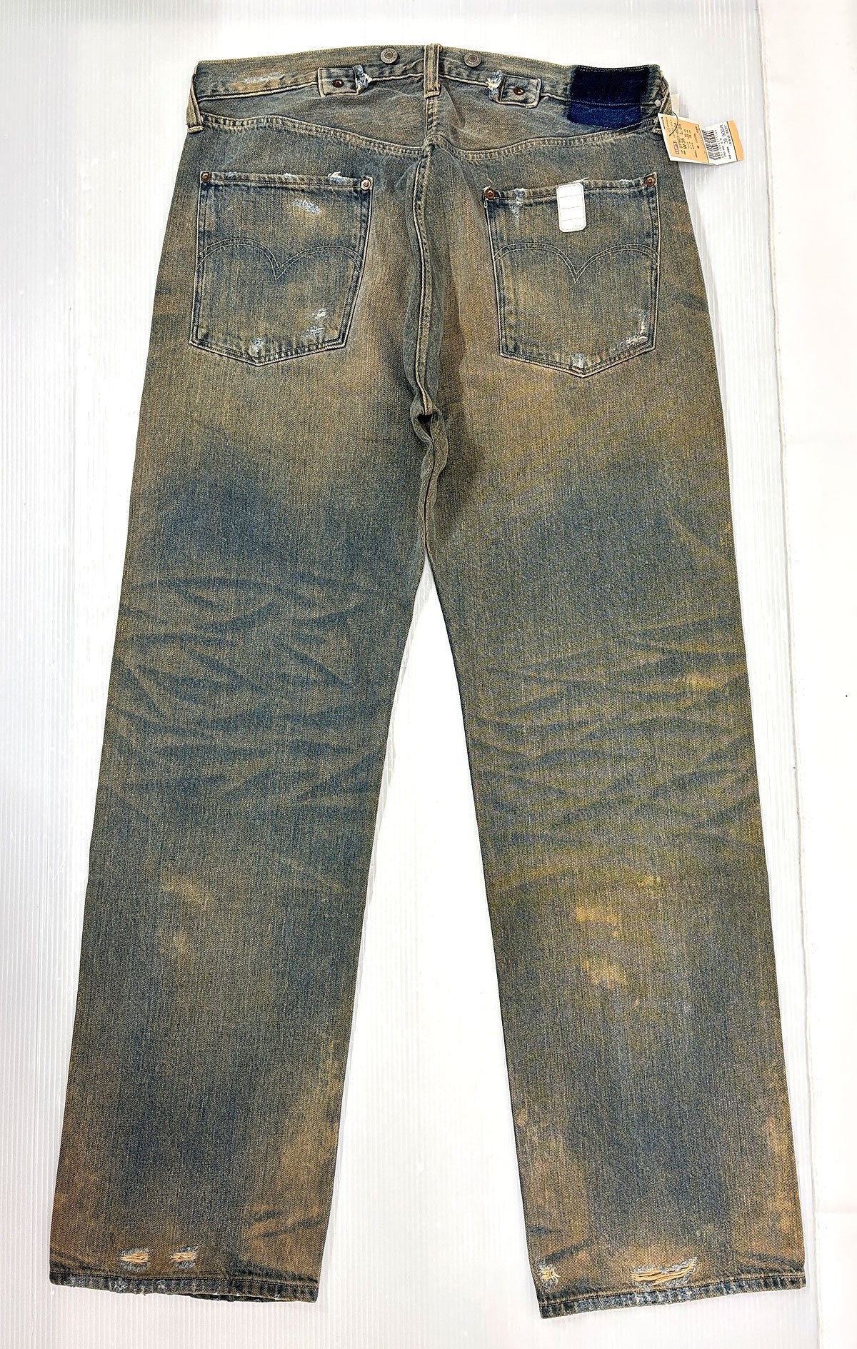 リーバイス LVC 27501-0004 デニムパンツ ジーンズ ダメージ リペア加工 W36 日本製 Levi's Vintage Clothing