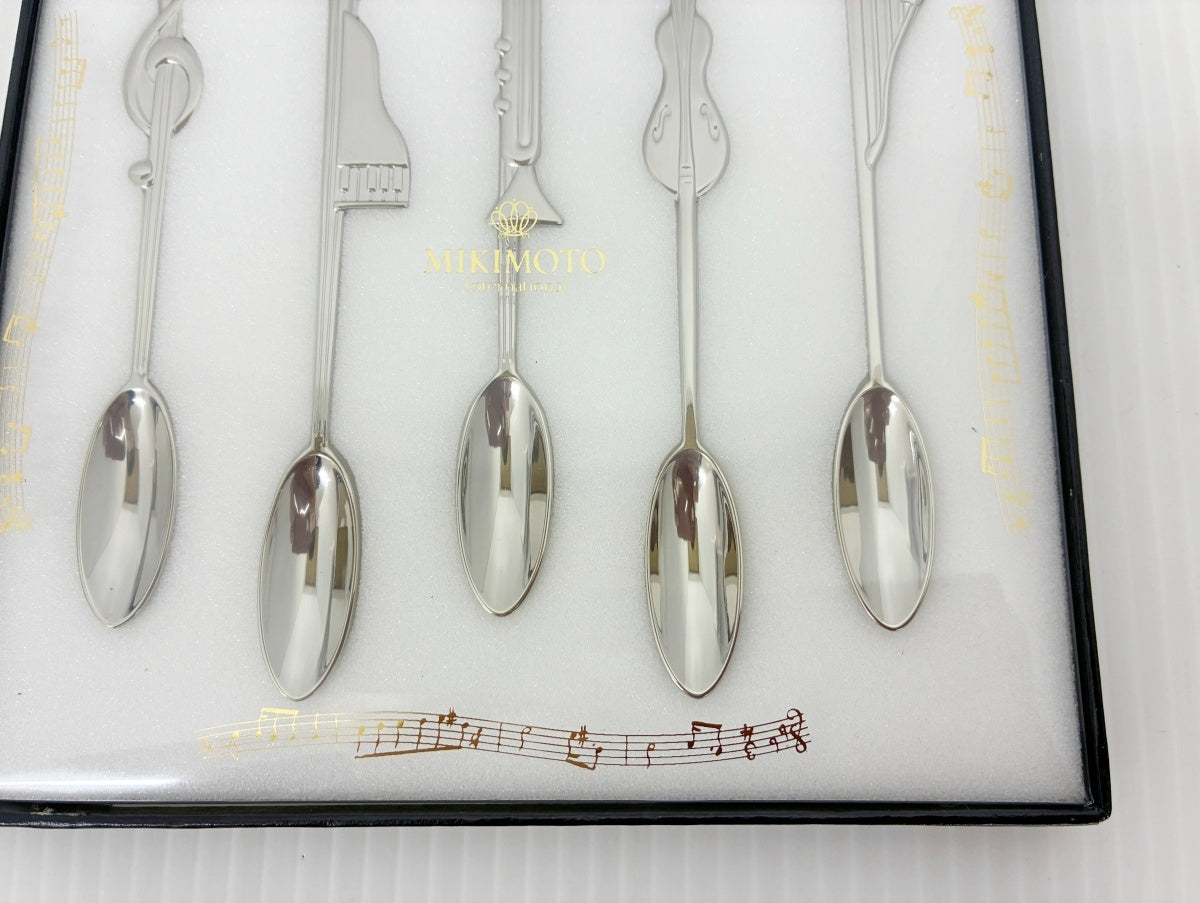 MIKIMOTO 音符・楽器モチーフ スプーンセット