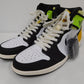 NIKE AIR JORDAN 1 RETRO HIGH ナイキ エアジョーダン 1 レトロ ハイ OG 555088-118  ホワイト ブラック size:28.5cm 中古囗T巛