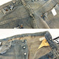 リーバイス LVC 27501-0004 デニムパンツ ジーンズ ダメージ リペア加工 W36 日本製 Levi's Vintage Clothing