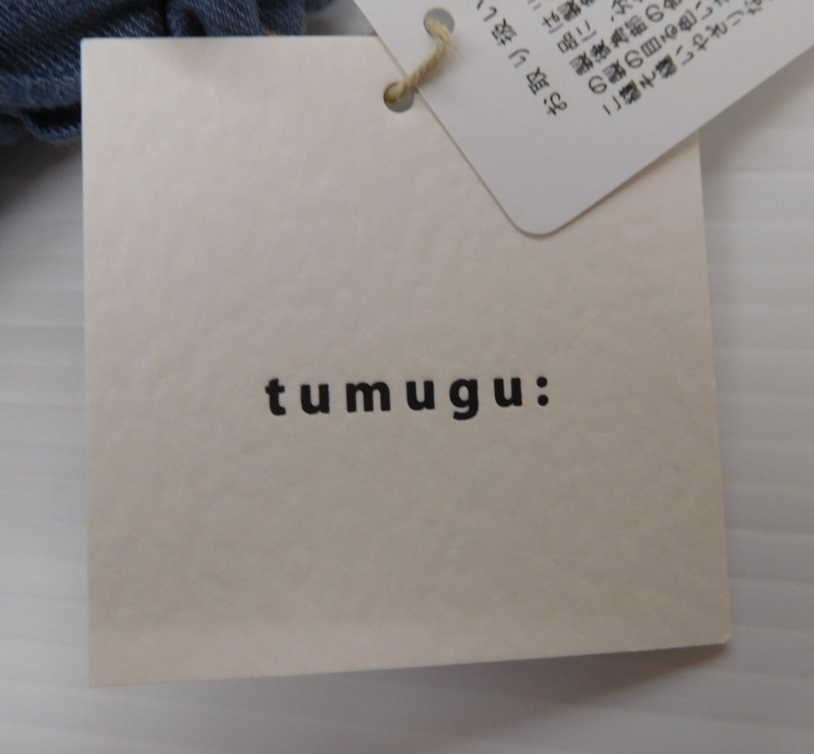 tumugu ツムグ リネンパンツ スレートブルー TB22233 麻100％ size:F囗T巛