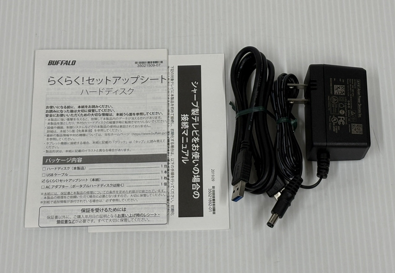 送料無料 バッファロー 4TB 外付けHDD HD-AD4U3囗T巛