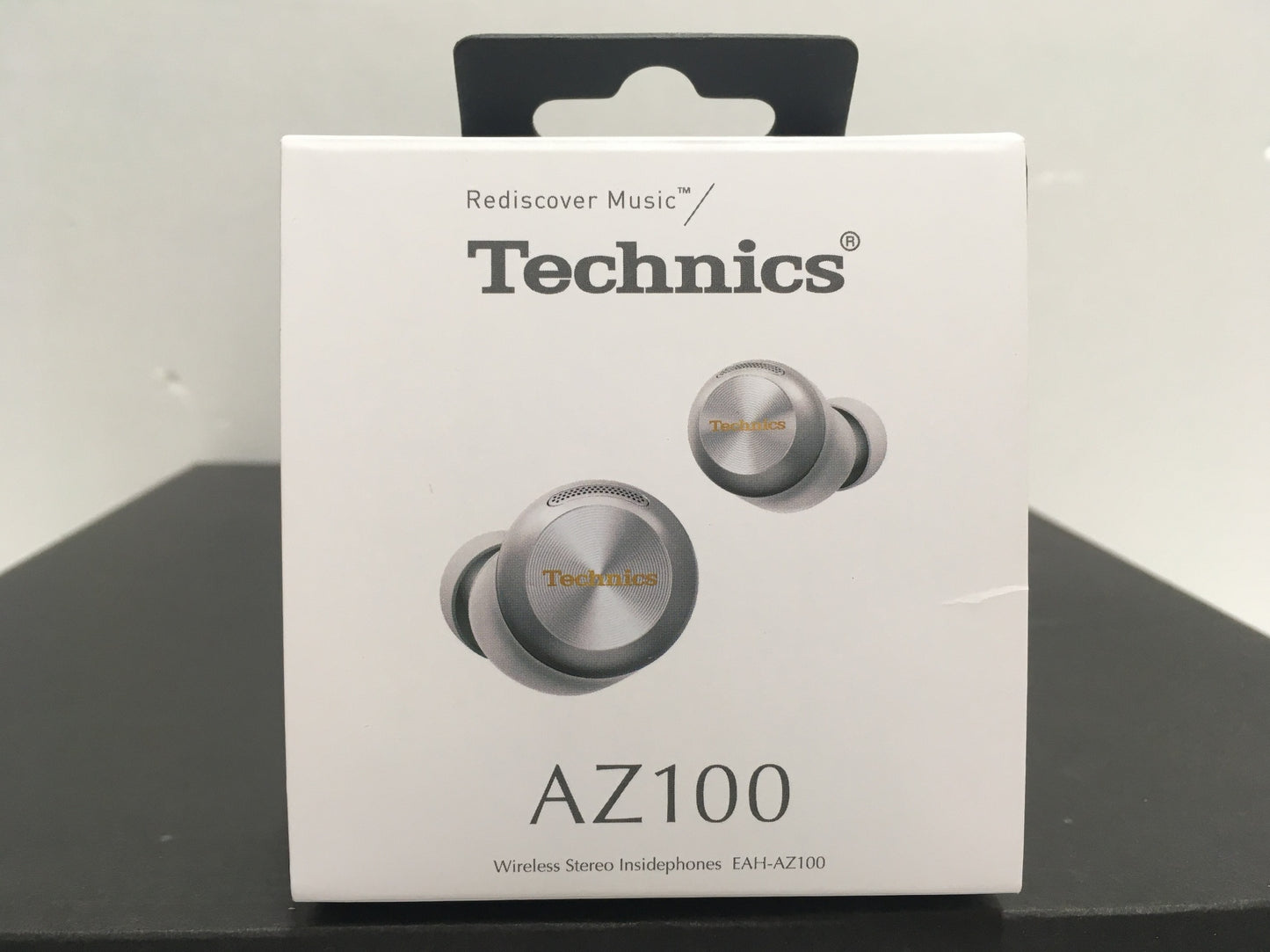 ※送料無料※ Technics ワイヤレスステレオインサイドホン EAH-AZ100 ホワイト シルバー 中古 囗G