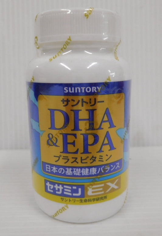 未開封！サントリー DHA&EPA プラスビタミン セサミンEX 栄養補助食品 240粒入り 2027年4月囗T巛