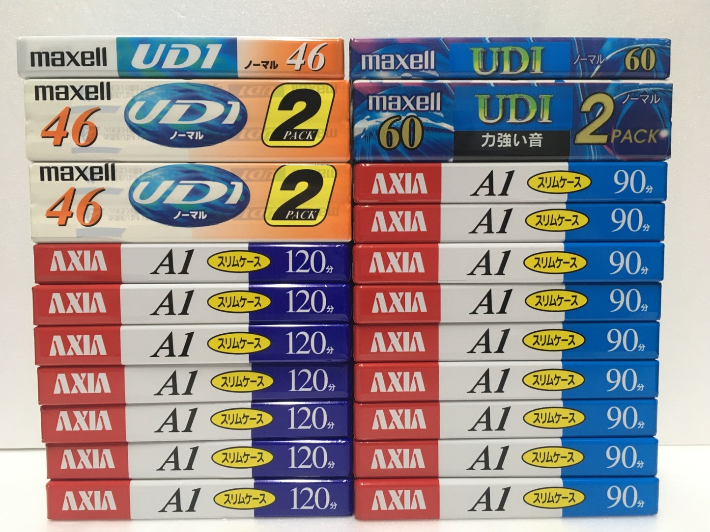 ※送料無料※ 未開封 カセットテープ ノーマル 46本セットmaxell Panasonic AXIA 長期保管品 囗G