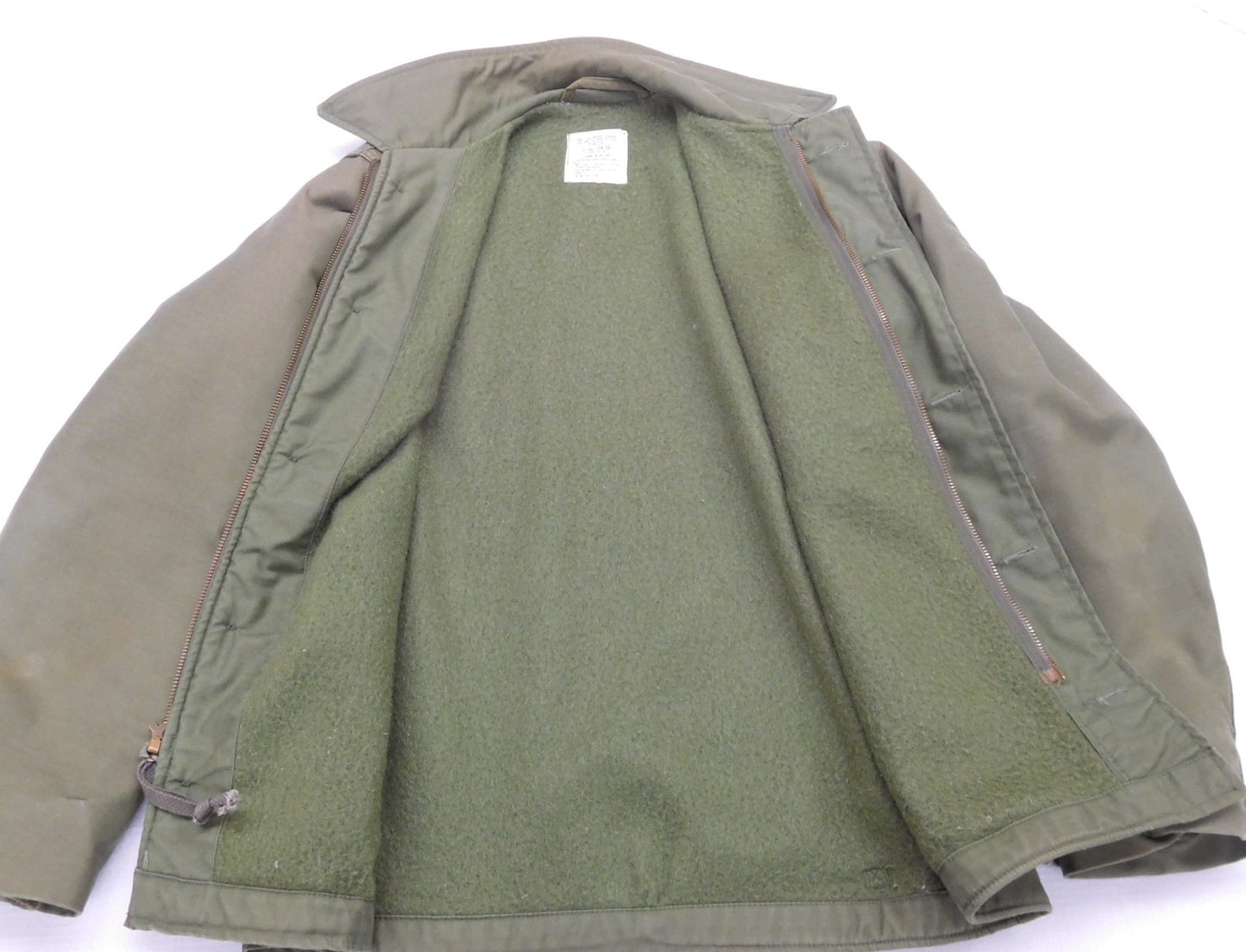 U.S.ARMY A-2ジャケット デッキジャケット 8415-00-753-5611 85年製 size:SMALL 34-36囗T巛