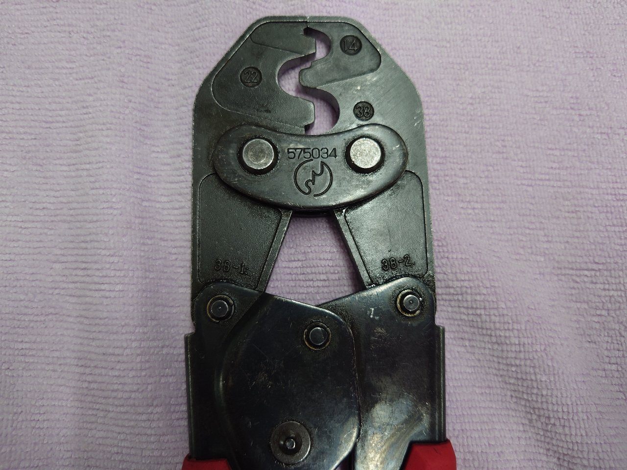 デンサン　ジェフコム　圧着工具　DC-38A　14、22、38m²用　囗T巛