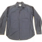 SASAFRAS ササフラス 長袖コットンシャツ ネイビー 日本製 size:M囗T巛