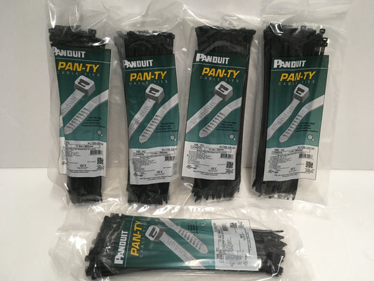 ※送料無料※ PANDUIT パンドウイット ナイロン612製結束バンド 100本入り PLT3S-C6120 5袋セット 未開封 囗G