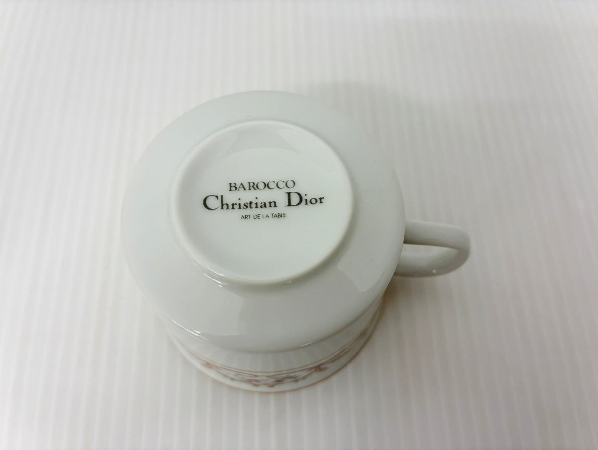 Christian Dior BAROCCO バロッコ カップ＆ソーサー 2客 中古 使用感有り 箱無