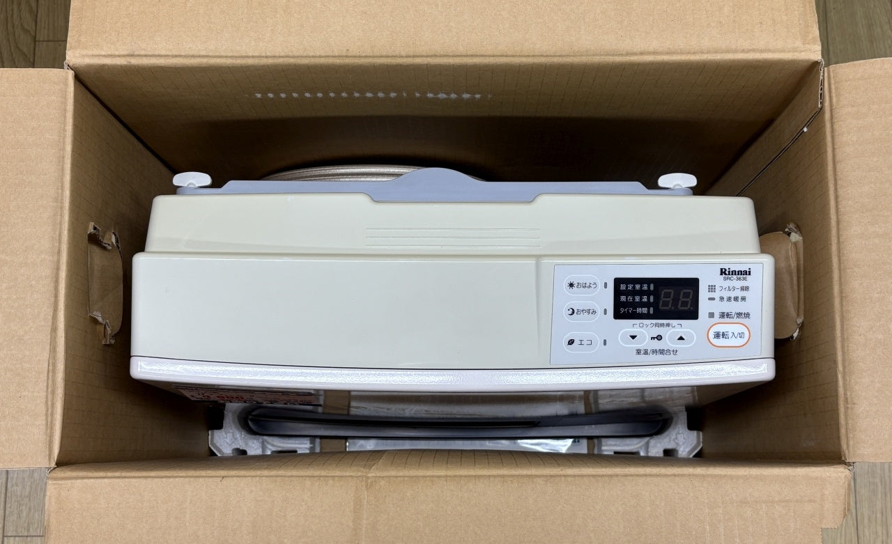 送料無料 リンナイ プロパンガス用 ガスファンヒーター SRC-363E 2015年製囗T巛