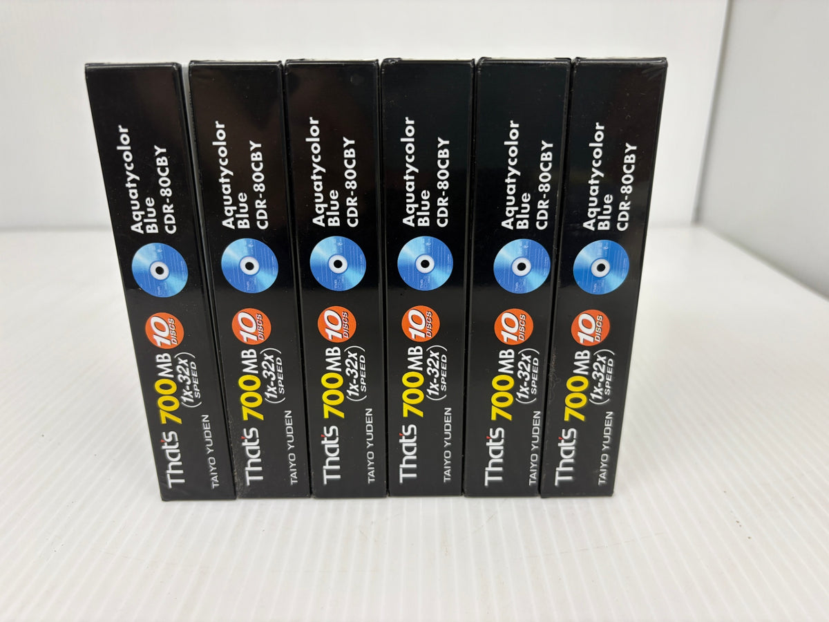 未開封 That’s 太陽誘電 CD-R 700MB 32倍速 10枚×6 計60枚 日本製