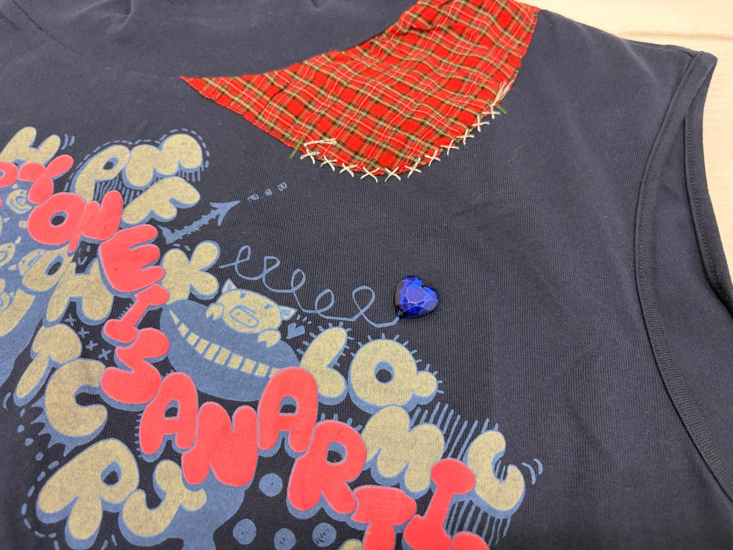 アルベロベロ ノースリーブ カットソー ぶたさん 刺繍 ALBEROBELLO