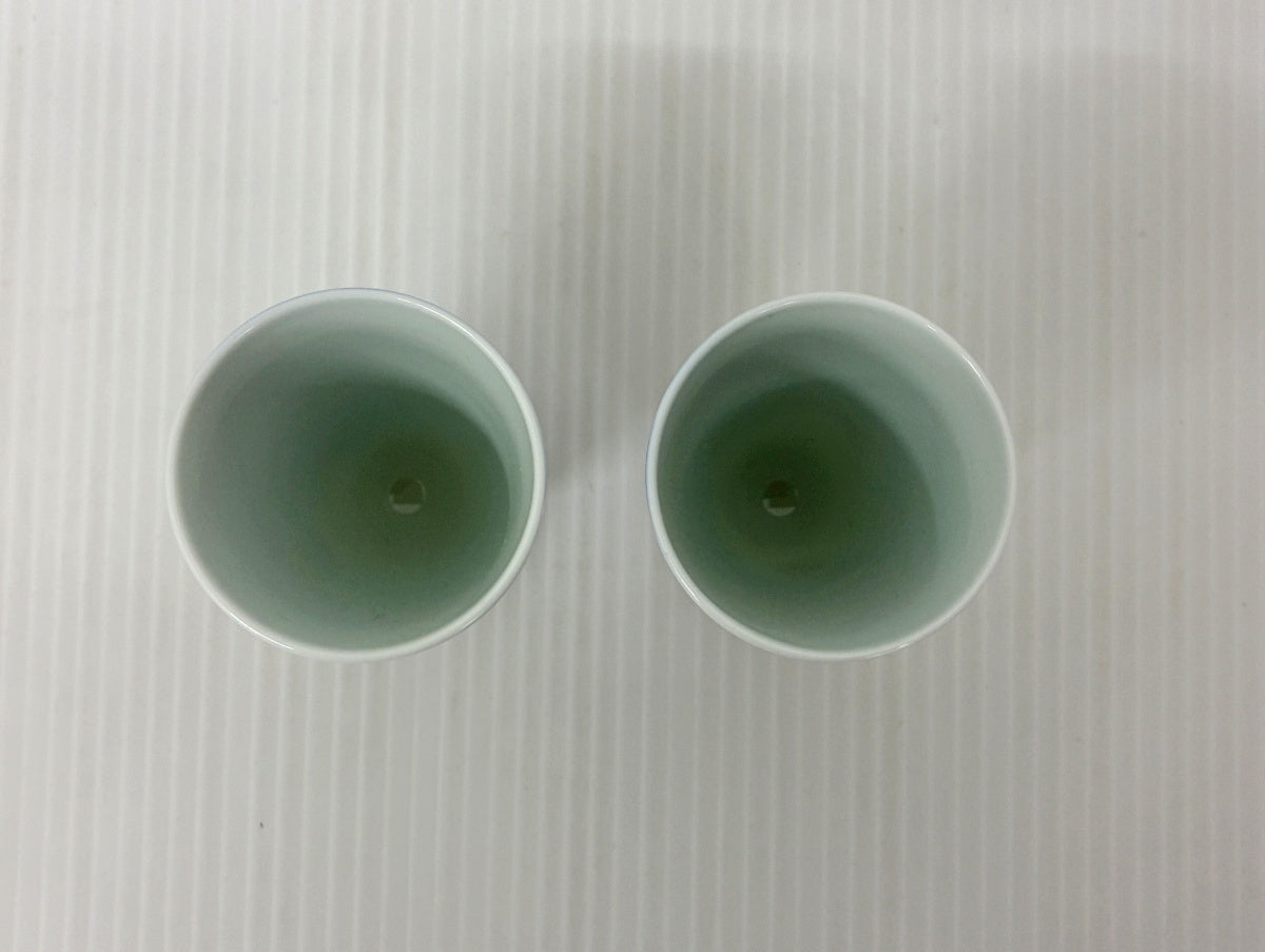 有田焼 深川製磁 組酒杯 富士に金彩