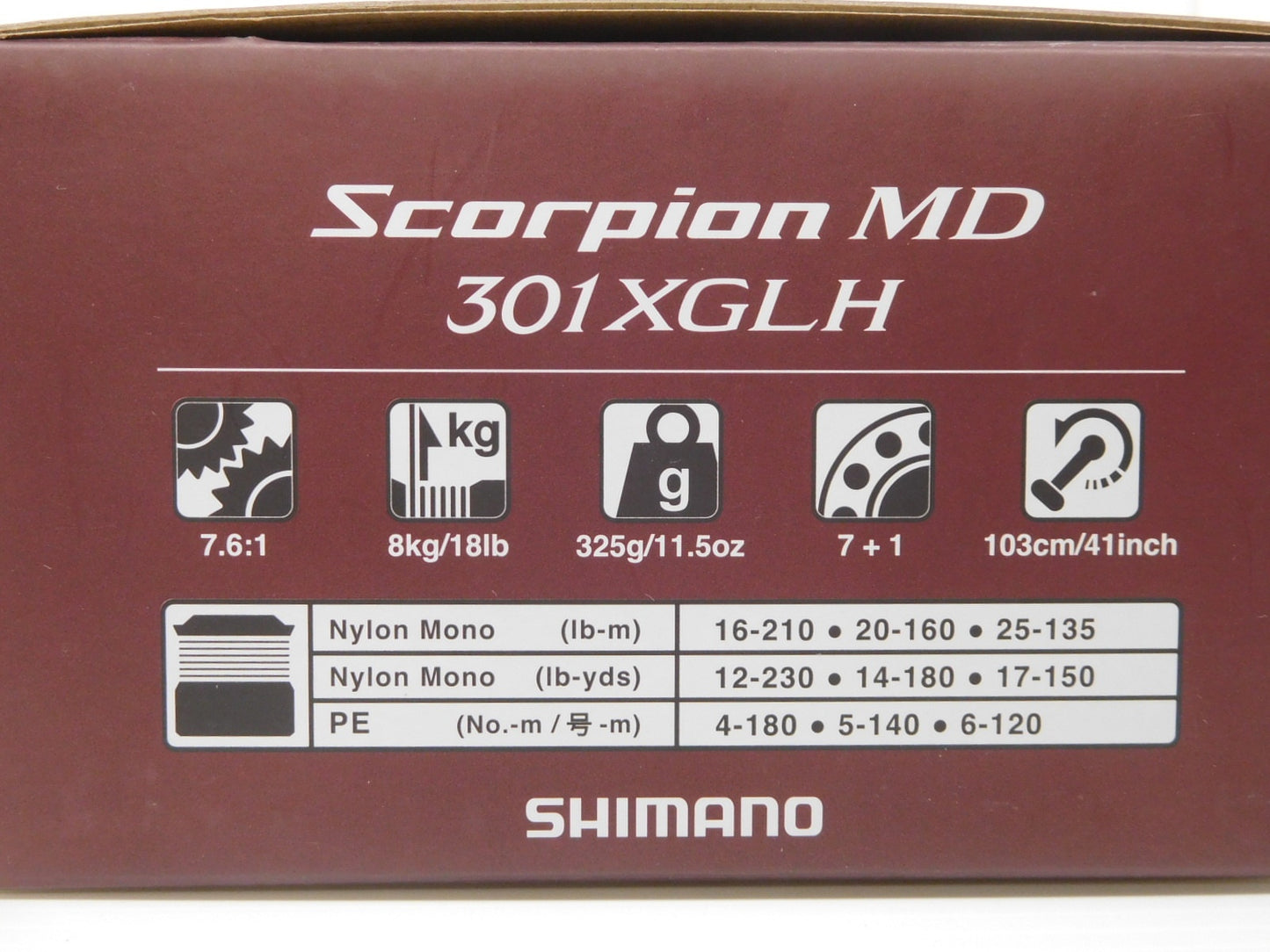 SHIMANO シマノ ベイトリール Scorpion MD 301XGLH 中古囗T巛