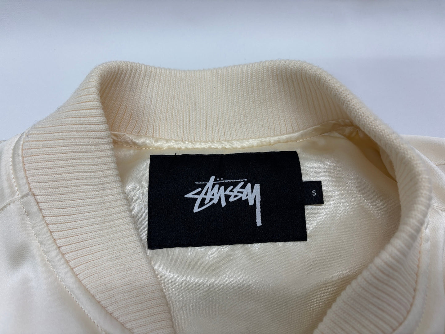 ステューシー スカジャン ヤシの木 刺繍 STUSSY サイズS