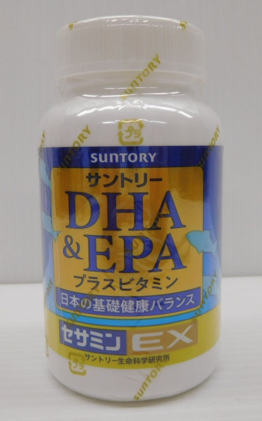 未開封！サントリー DHA&EPA プラスビタミン セサミンEX 栄養補助食品 240粒 期限：2027年4月囗T巛