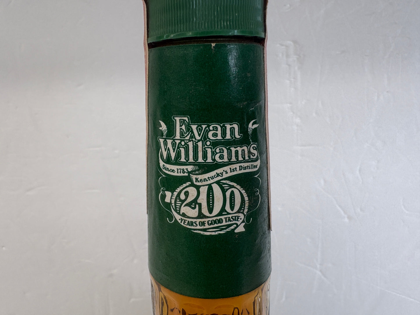 エヴァンウィリアムス 7年 グリーンラベル ウイスキー 未開栓 750ml 43% Evan Williams 7 Years Old バーボン 特級 古酒
